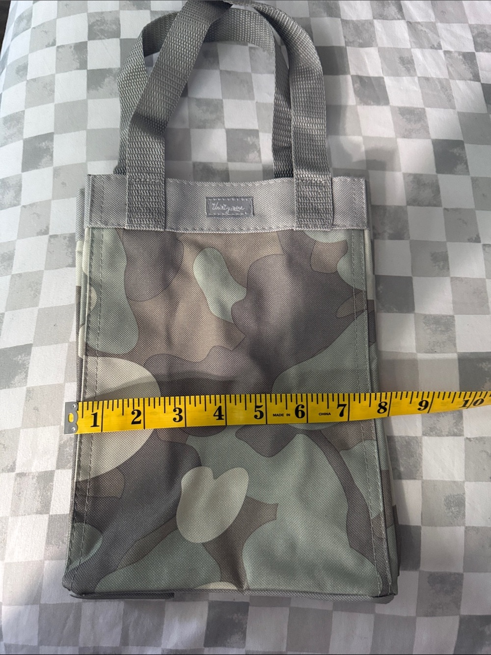 thirty-one Camo Mini Tote in Green and Brown - Picture 2 of 3